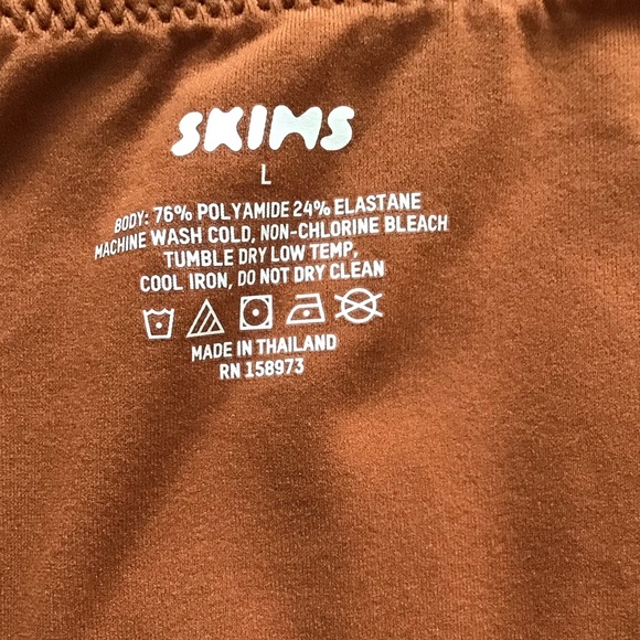 SKIMS Fits Everybody Long Slip Dress | Bronze - Picture 13 of 16